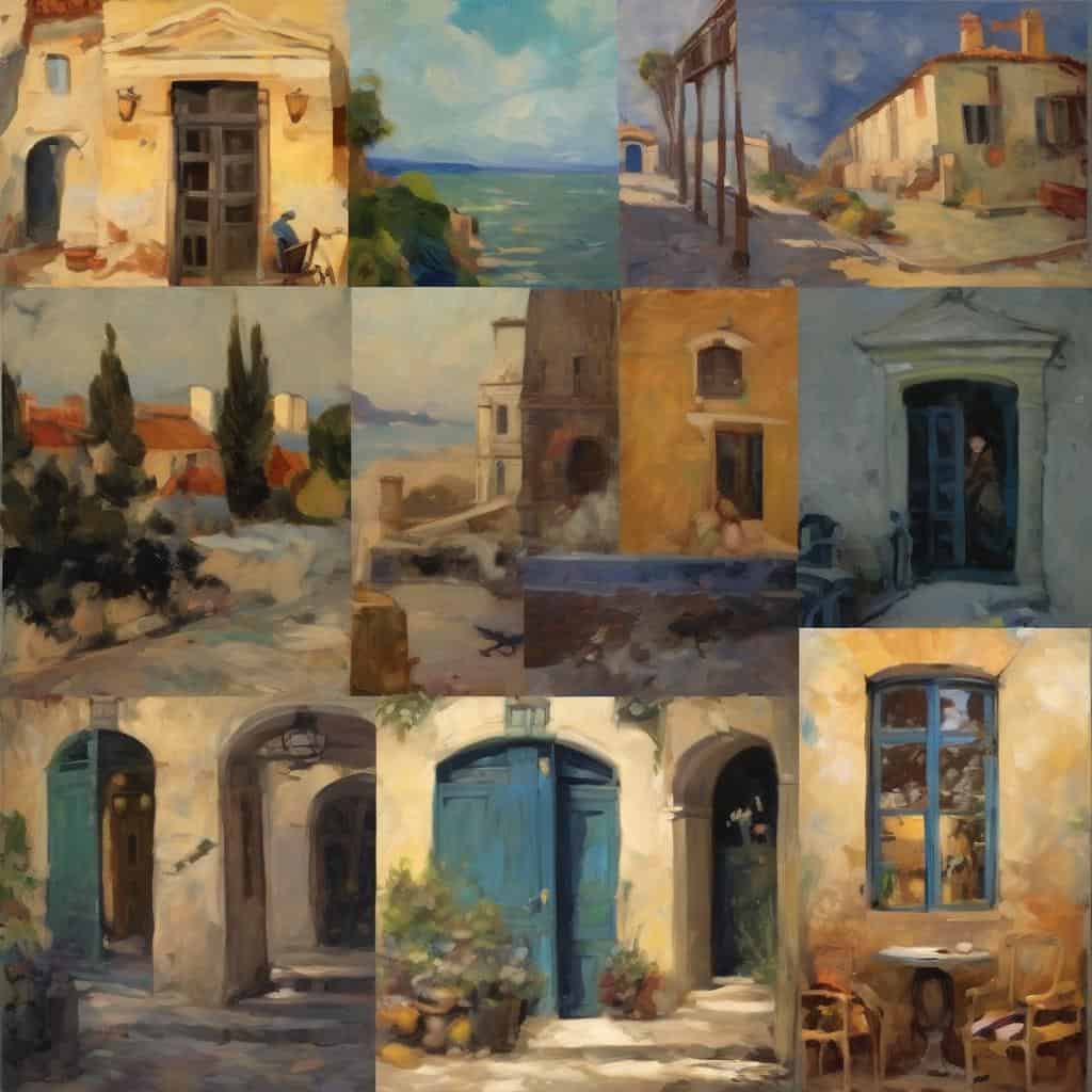 Παραδοσιακή ταπετσαρία σε αστικό περιβάλλον με έμφαση στην ταυτότητα και την τέχνη.